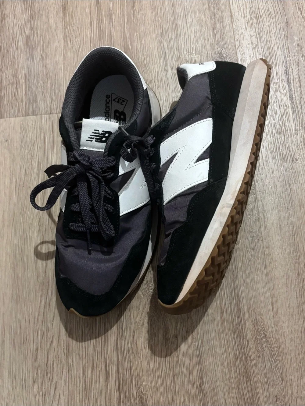 New Balance Women's Black, White & Brown Retro Runner Sneakers